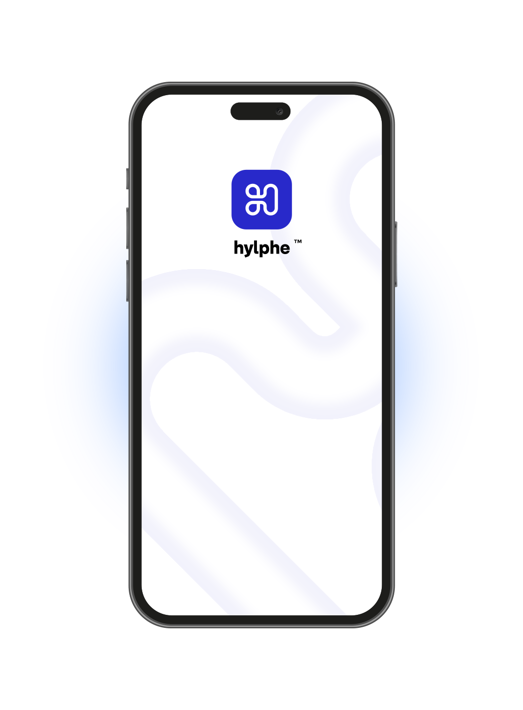 iPhone with Hylphe logo